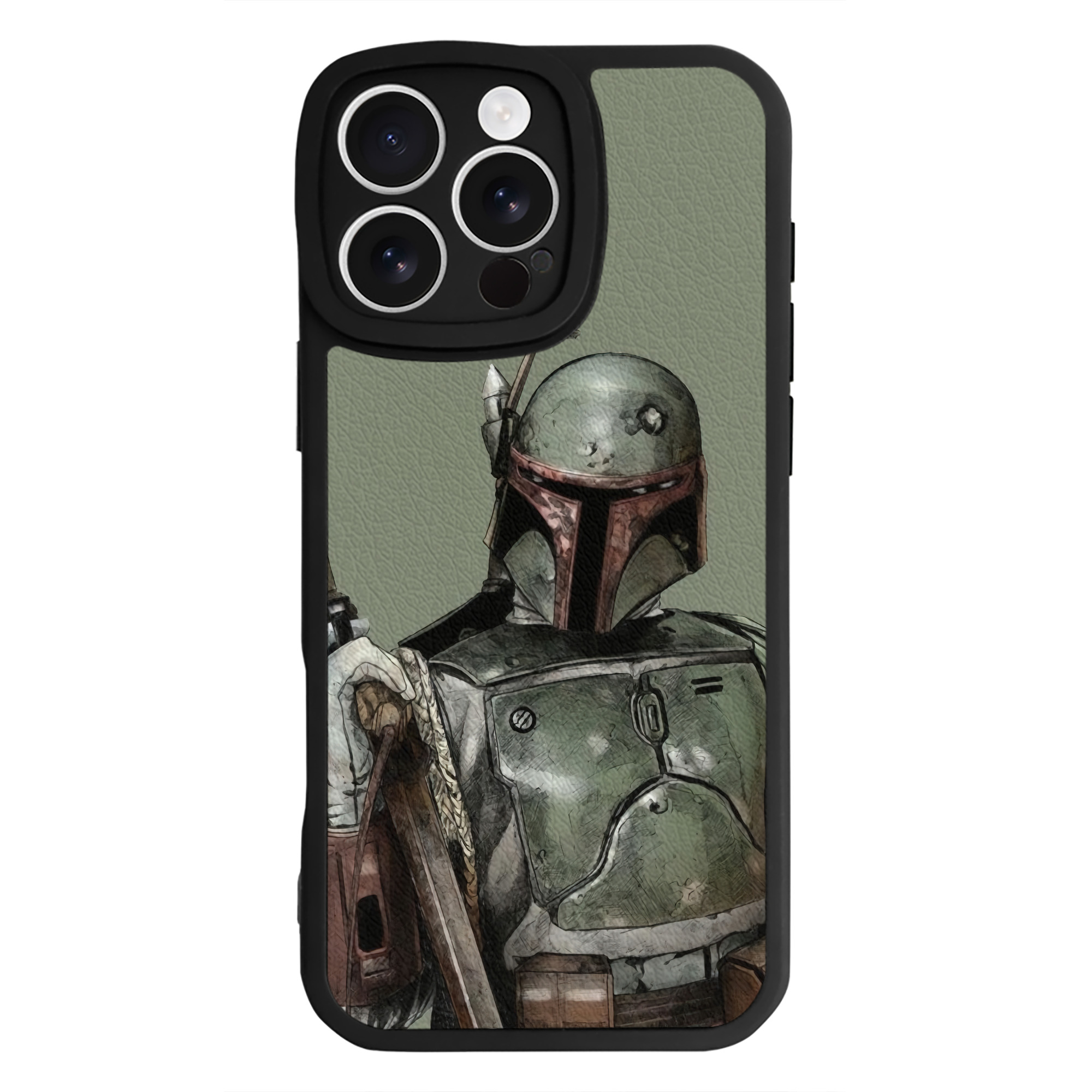 （画像用） スター・ウォーズ Star Wars 【iPhone 16シリーズ対応】シリコンスマホケース（レザー調） 材質：シリコン